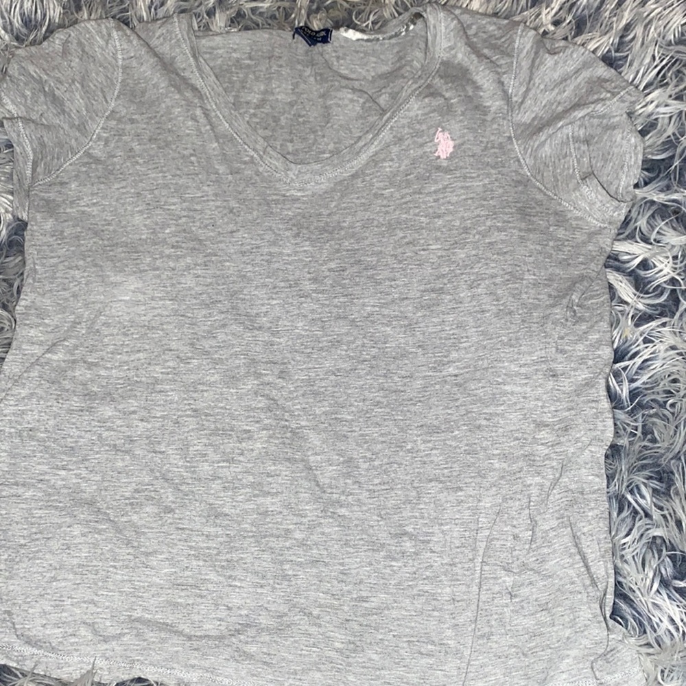 Light Grey Polo V-Neck